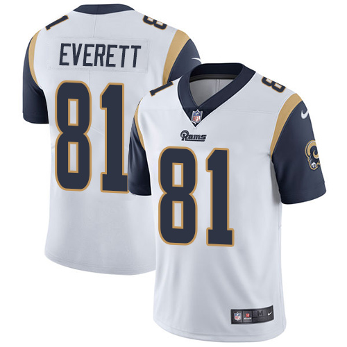 2019 Men Los Angeles Rams 81 Everett white Nike Vapor Untouchable Limited NFL Jersey
